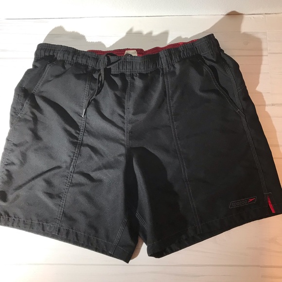 speedo black swim shorts